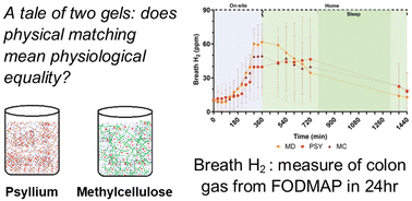 Graphical abstract: A randomised, placebo-controlled trial in healthy humans of modified cellulose or psyllium evaluating the role of gelation in altering colonic gas production during inulin co-administration
