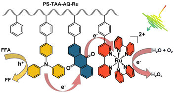 Graphical abstract: Ternary engineered linear polymers with a controllable cascade electron transfer pathway for efficient H2O2 photosynthesis coupled with biomass conversion
