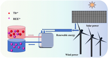 Graphical abstract: Electrochemical selective recovery of thorium from rare earths using an amidoxime modified graphite felt electrode