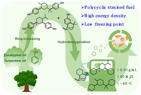 Graphical abstract: Sustainable production of high-energy-density fuels with natural terpenes and phenols