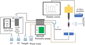 Graphical abstract: Solution cathode glow discharge-atomic emission spectrometry using automated standard dilution analysis for the determination of Ca, Fe, and Zn in glucose oral solution