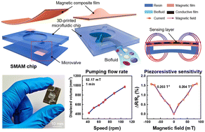 Graphical abstract: 3D-printed self-sensing magnetically actuated microfluidic chip for closed-loop drug delivery