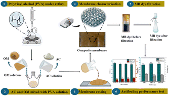 Graphical abstract: Activated clay/Opuntia microdasys incorporated polyvinyl alcohol membranes for fouling mitigation in wastewater filtration