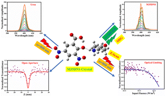Graphical abstract: Exploration of charge transfer interaction, terahertz analysis, Z-scan and nonlinear optical properties of morpholinium 3,5-dinitrosalicylate (M35DNS): a spectroscopic and computational approach