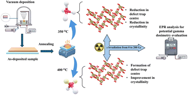 Graphical abstract: Gamma irradiation-induced structural and defect modulation in β-TeO2 thin films at different annealing temperatures