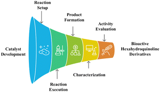 Graphical abstract: Bioactive assessment of hexahydroquinoline derivatives prepared via a biochar/Fe3O4@APTMS magnetic catalyst: focus on antidiabetic and antibacterial properties