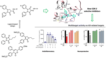 Graphical abstract: Exploring pyrazolidinone and pyrazolidinedione scaffolds for Alzheimer's therapy: multitarget COX-2 inhibitors with anti-amyloid β, anti-tau, antioxidant, and neuroprotective activities