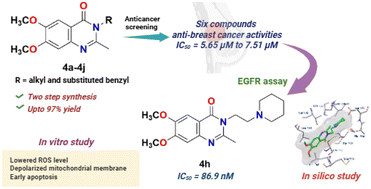 Graphical abstract: Design and synthesis of N-3-substituted quinazolinone derivatives as anticancer agents targeting EGFR