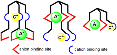Graphical abstract: Ion-pair receptors based on tripodal building blocks: perspective on cooperative recognition and extraction of inorganic salts