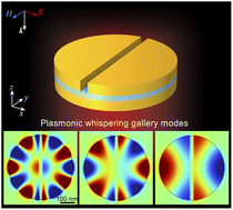 Graphical abstract: Nanometer-scale confinement of whispering gallery plasmonic modes upon slit excitation