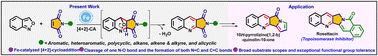 Graphical abstract: Fe(iii)-catalyzed [4+2] annulation of anthranils and maleimides for pyrrolo[3,4-b]quinolinedione synthesis: application to rosettacin