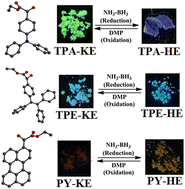 Graphical abstract: Reversible fluorescence redox switching in activated carbonyl-functionalized fluorophores through the conversion of α-keto esters and α-hydroxy esters