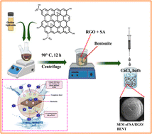 Graphical abstract: Immobilization of a highly efficient adsorbent in biopolymer hydrogel beads with an established interconnected network explored for selective dye adsorption