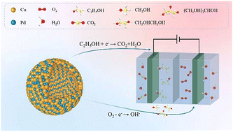 Graphical abstract: PdCu alloy hollow nanosphere as an efficient multifunctional electrocatalyst for the oxygen reduction reaction and alcohol oxidation reaction