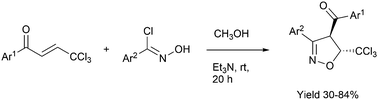 Graphical abstract: Regio- and stereoselective synthesis of 5-(trichloromethyl)-isoxazolines