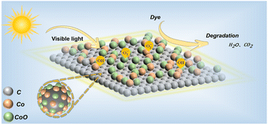 Graphical abstract: Cobalt-based metal–organic framework derived Co/CoO@C under moderate temperature for improving the performance of photocatalytic degradation of organic pollutants