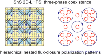 Graphical abstract: Lateral heterophase electric polar topological superstructures of monolayer SnS: a first-principles computational study