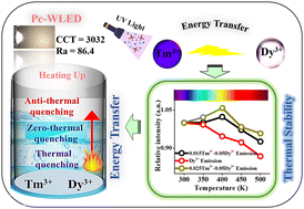 Graphical abstract: Modulating anti-thermal and concentration quenching for enhanced dysprosium emission