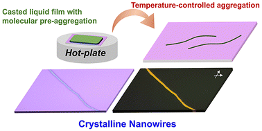 Graphical abstract: Crystalline polymer nanowires originating from solution-state aggregation for high-performance field-effect transistors