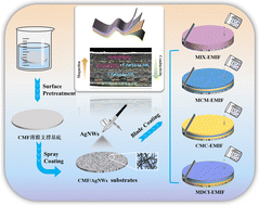 Graphical abstract: Gradient network structure of Fe3O4@MnO2/AgNW composite films: toward effective electromagnetic shielding