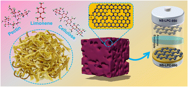 Graphical abstract: Sustainable N/S co-doped porous carbon from waste lemon peels for high-performance zinc-ion hybrid supercapacitors