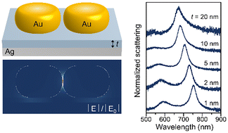 Graphical abstract: Controlled construction of nanodisk dimer-over-mirror for near-field enhancement and linewidth shrinking