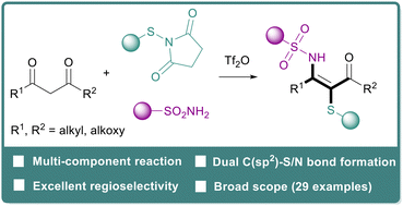 Graphical abstract: Tf2O-activated modular assembly of tetrasubstituted alkenes