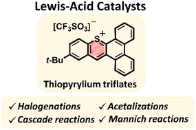 Graphical abstract: Application of thiopyrylium trifluoromethanesulfonates as Lewis acids in organocatalytic reactions