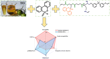 Graphical abstract: Design of degradable, intrinsically flame-retardant and high-performance tung-oil-based epoxy vitrimers