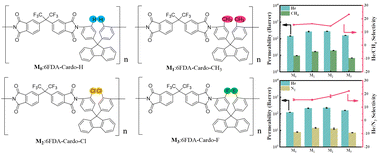 Graphical abstract: Fluorinated cardo-based polyimide membranes for helium extraction from natural gas