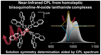 Graphical abstract: Homoleptic biisoquinolinedioxide lanthanide complexes for near-infrared circularly polarized luminescence
