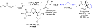 Graphical abstract: Cu(ii)-catalyzed asymmetric Mukaiyama–Michael reaction: concise synthesis of cyclohexadiene analogues