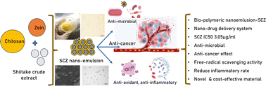Graphical abstract: Synthesis of fungal polysaccharide-based nanoemulsions for cancer treatment