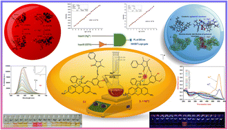 Graphical abstract: Rhodamine and functionalised azobenzene condensed fluorescent turn on novel receptor for the selective and sensitive detection of Hg2+: a combined experimental and theoretical study
