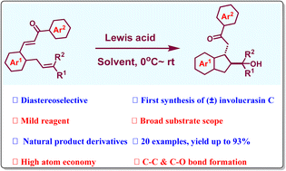 Graphical abstract: Lewis acid-promoted intramolecular cyclization of ortho-prenylated chalcones: application to first total synthesis of (±) involucrasin C and its novel analogues