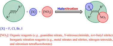 Graphical abstract: Direct vicinal halo-nitration of unsaturated compounds: an overview