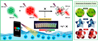 Graphical abstract: Portable smartphone-integrated ratiometric fluorescence probe for visual detection of mercury ions in environmental water with greenness evaluation