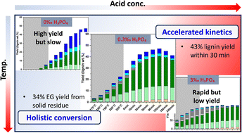 Graphical abstract: Rapid reductive catalytic fractionation for holistic valorization of lignocellulose through precise acid tuning and temporal window identification