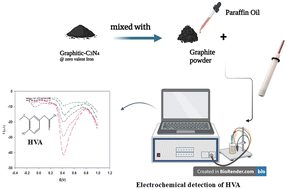Graphical abstract: Sensitive and rapid DPV detection of urinary homovanillic acid via g-C3N4@nZVI modified carbon paste sensor