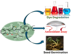 Graphical abstract: Coumarin thiazole-derived Schiff base copper complex: synthesis, characterization, and applications in the catalytic degradation of dyes, pearl millet seed germination for improved agricultural output and antioxidant assays