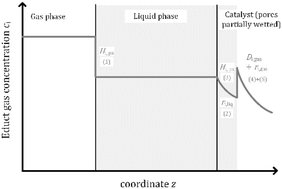 Graphical abstract: Determination of reaction kinetics in three phase CO2 methanation