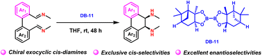 Graphical abstract: Asymmetric intramolecular reductive coupling of bisimines templated by chiral diborons
