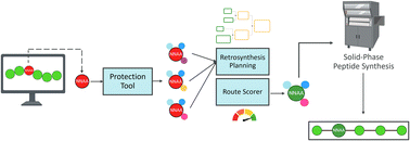 Graphical abstract: From concept to chemistry: integrating protection group strategy and reaction feasibility into non-natural amino acid synthesis planning