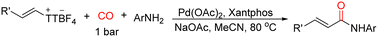 Graphical abstract: Palladium-catalyzed carbonylative synthesis of acrylamides from alkenyl thianthrenium salts