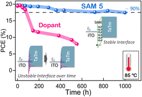 Graphical abstract: Engineering stable p-type contacts towards efficient fully vacuum deposited perovskite solar cells