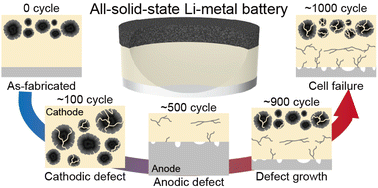 Graphical abstract: Degradation analysis during fast lifetime cycling of sulfide-based all-solid-state Li-metal batteries using in situ electrochemical impedance spectroscopy