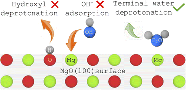 Graphical abstract: Acidities of MgO surface sites: implications for the formation mechanism of Mg(OH)2
