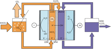 Graphical abstract: Efficiency and energy consumption analysis of bipolar membrane electrodialysis for electrochemical CO2 capture