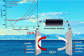 Graphical abstract: Ce-doped derived dual-phase 1T/2H-MoS2: a promising catalyst for highly efficient electrocatalytic oxygen evolution reaction