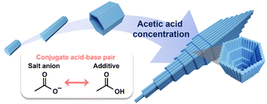 Graphical abstract: Oriented tubular metal–organic framework superstructures via conjugate acid–base pair-mediated growth regulation